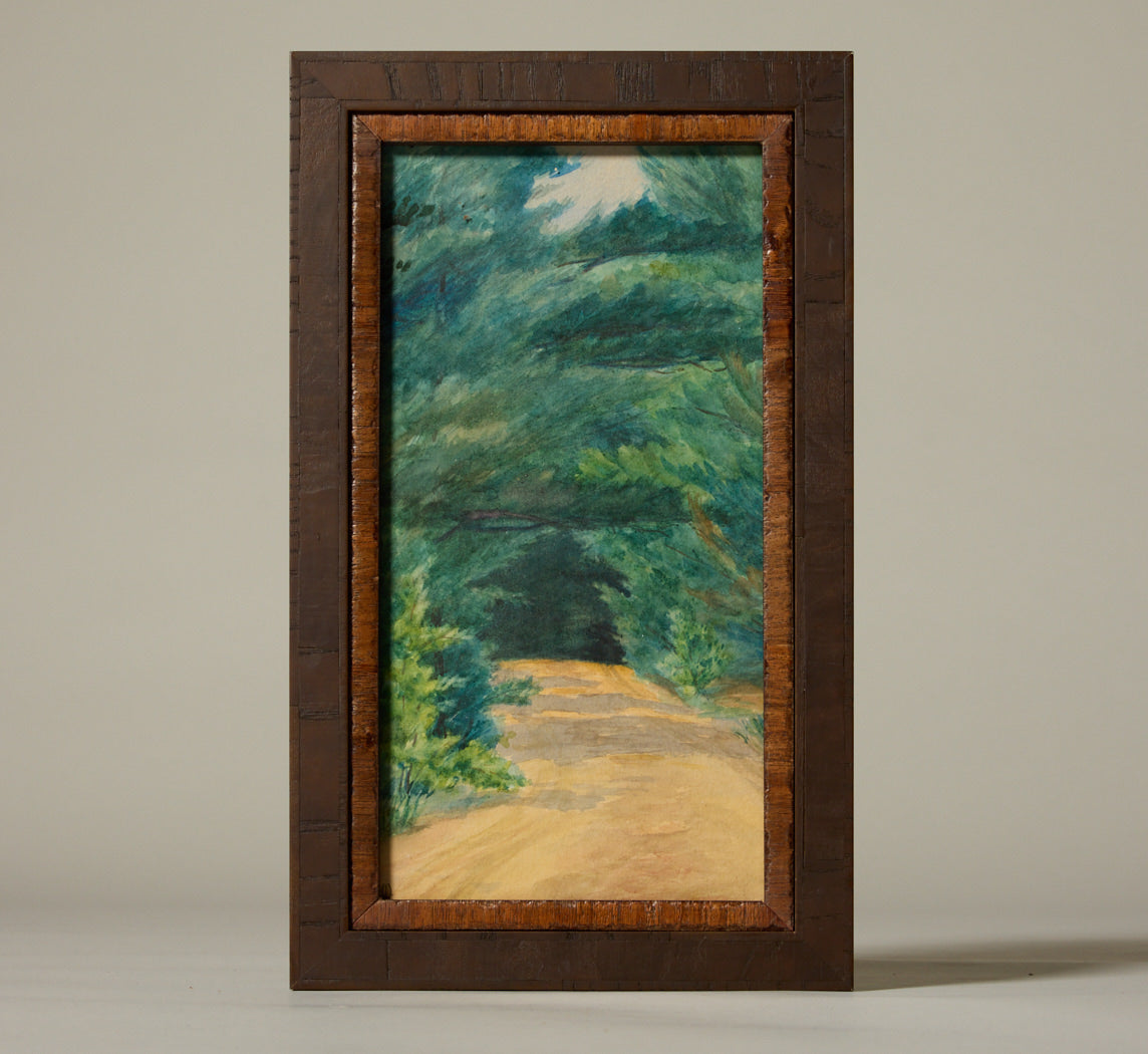 20TH CENTURY AMERICAN ROAD THROUGH THE FOREST
