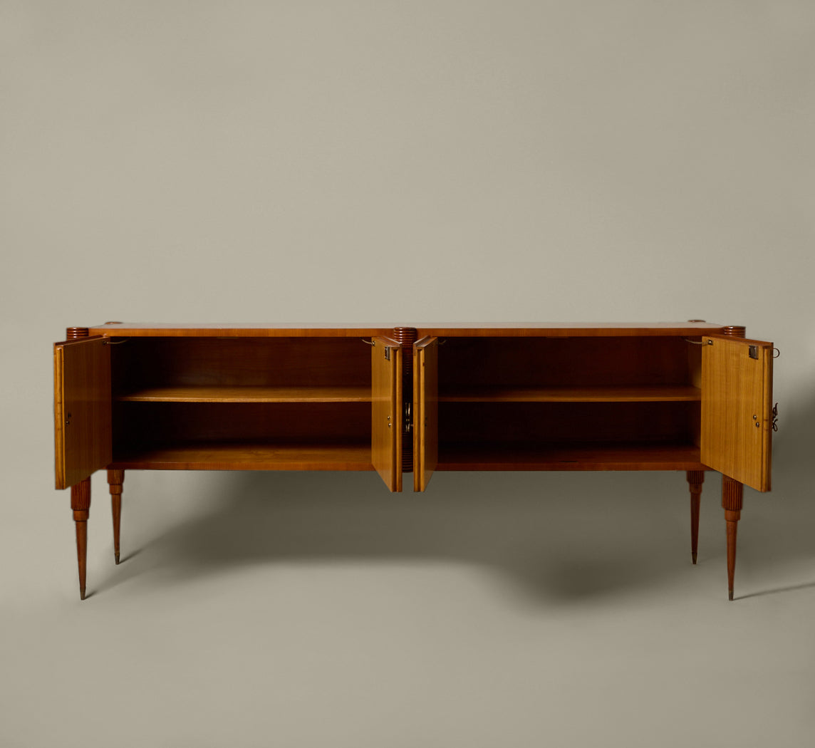 1940S ITALIAN OAK WOOD CREDENZA BY PIER LUIGI COLLI