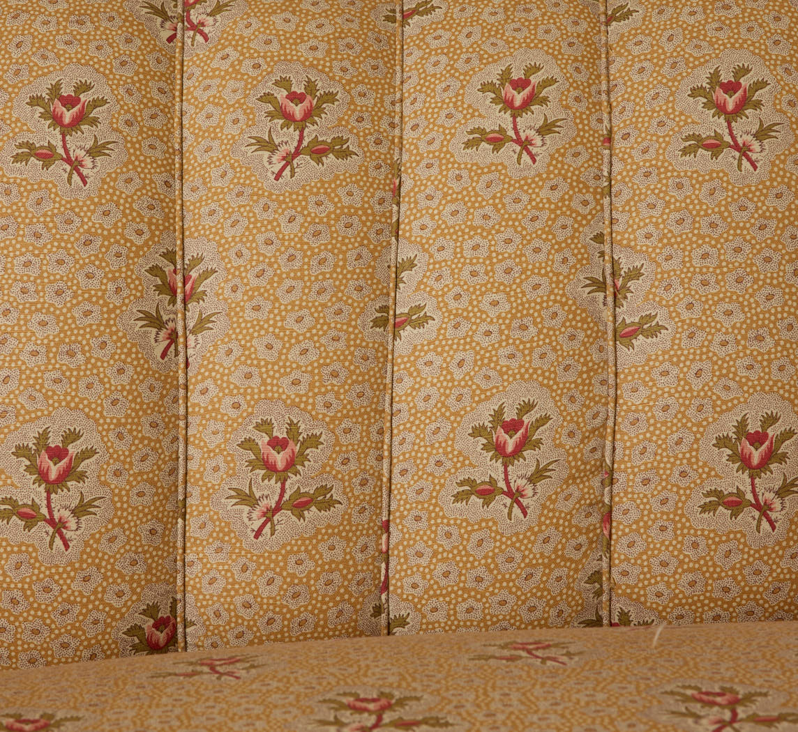 1960S MID CENTURY DANISH BANANA SOFA IN JANE SHELTON FABRIC
