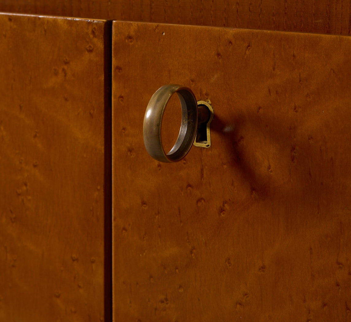 1940S ITALIAN OAK WOOD CREDENZA BY PIER LUIGI COLLI