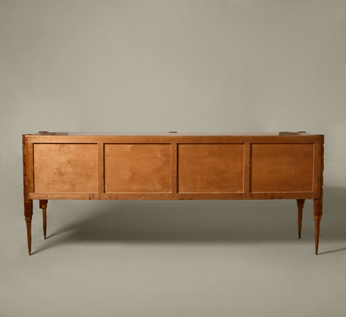 1940S ITALIAN OAK WOOD CREDENZA BY PIER LUIGI COLLI