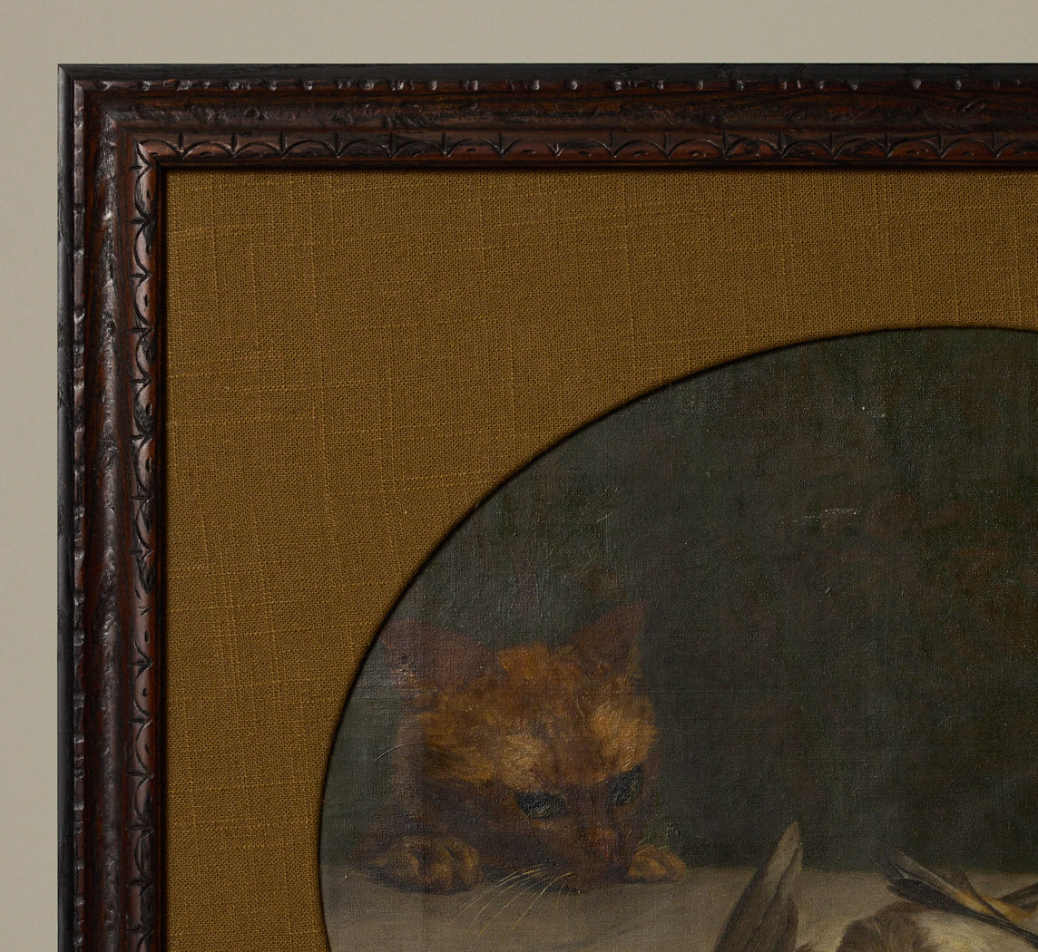 1870S BELGIAN STILL LIFE "LE CHATE"