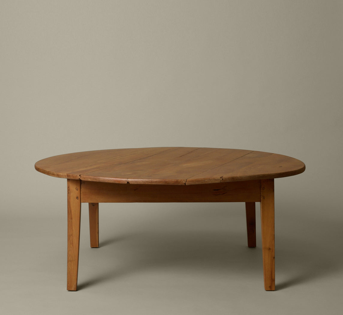 PRIMITIVE CHERRY PLANK COFFEE TABLE