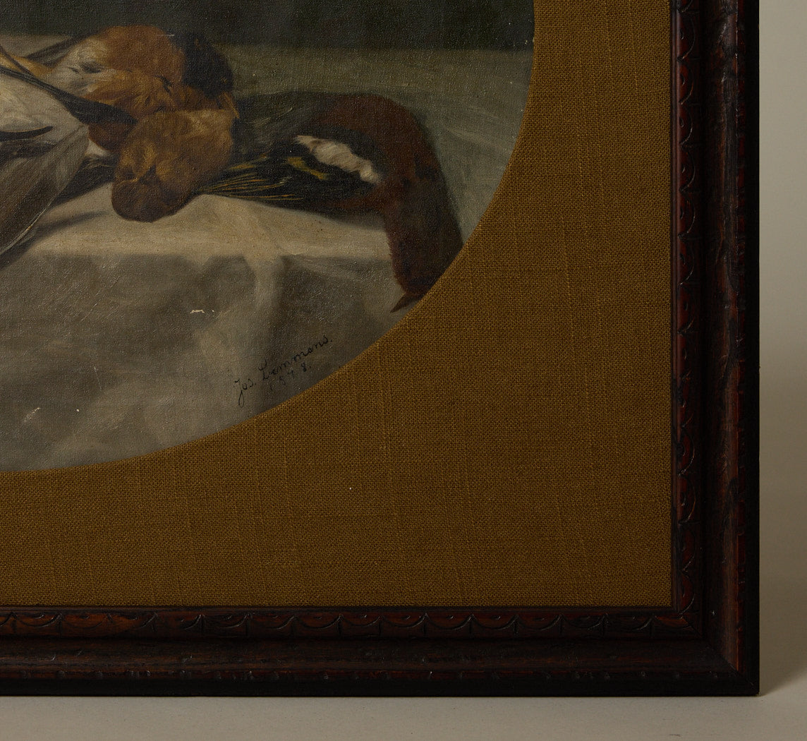 1870S BELGIAN STILL LIFE "LE CHATE"