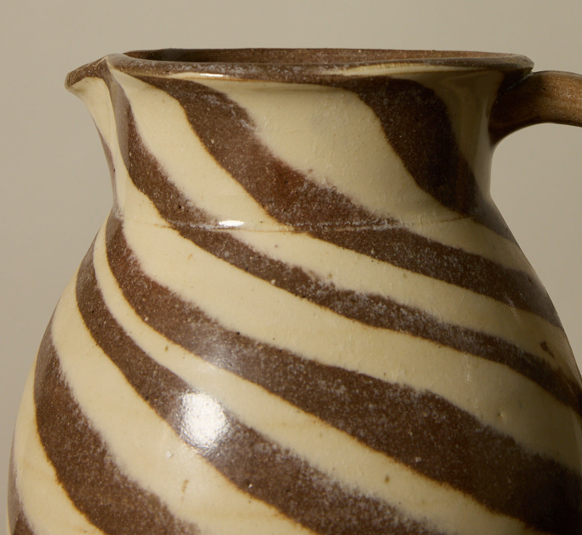 EARTHENWARE FOLK ART SWIRL JUG II