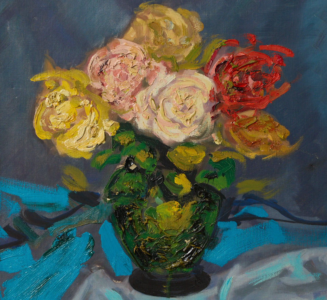 1940S FRENCH STILL LIFE WITH DISTINCT BRUSH STROKES