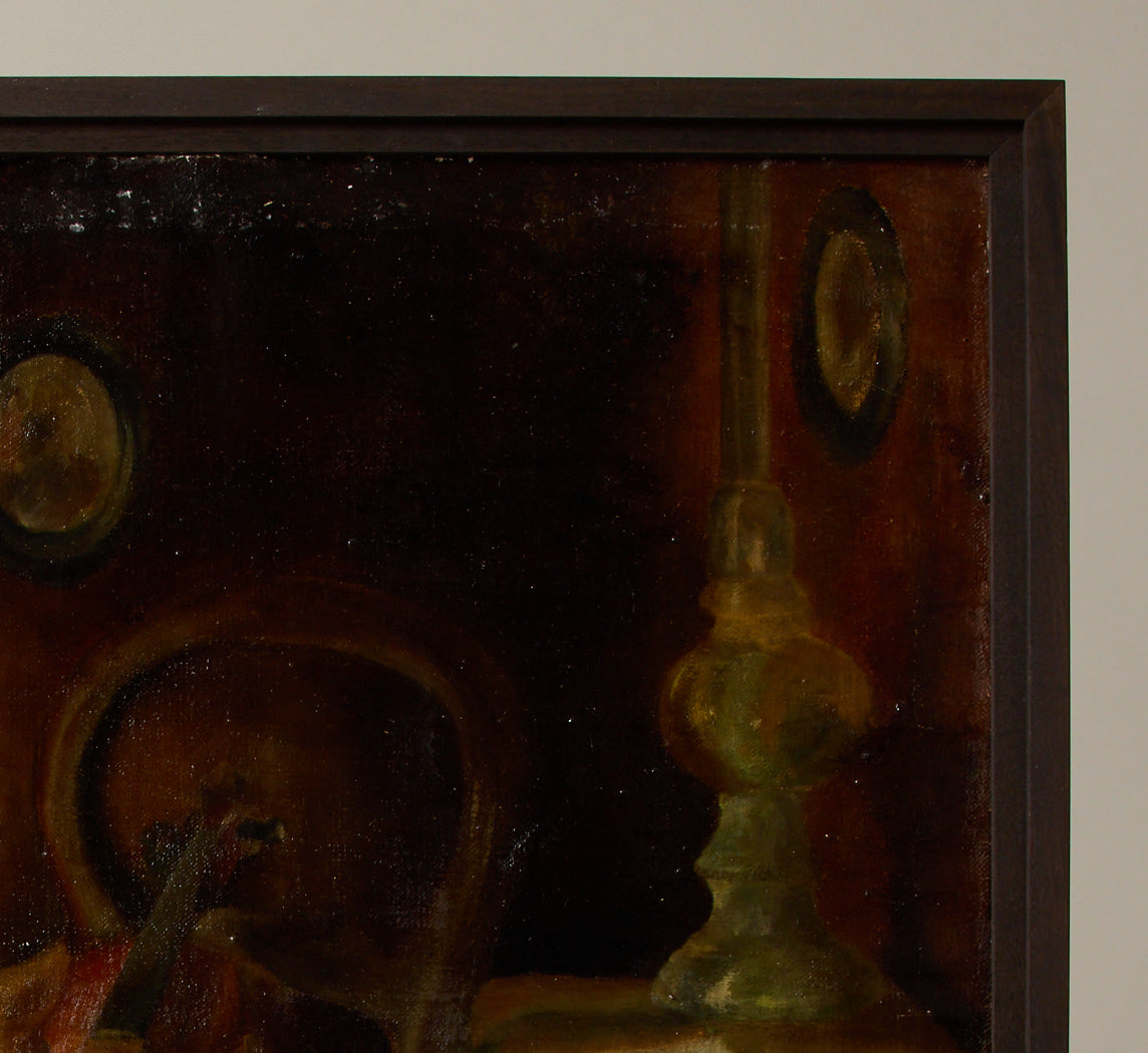 EUROPEAN SCHOOL VIOLIN STILL LIFE