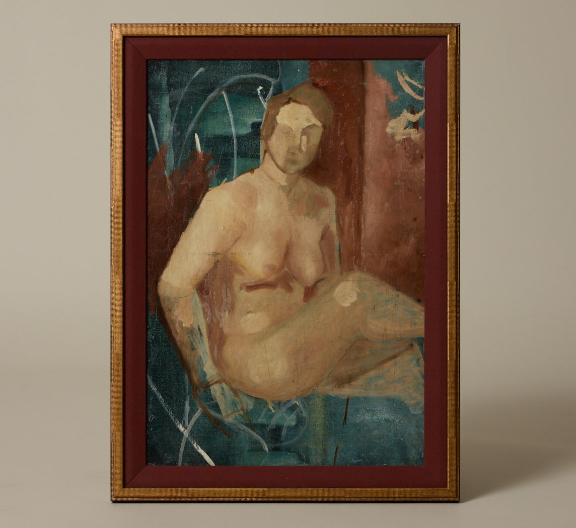 1930S FRENCH SCHOOL SEATED NUDE