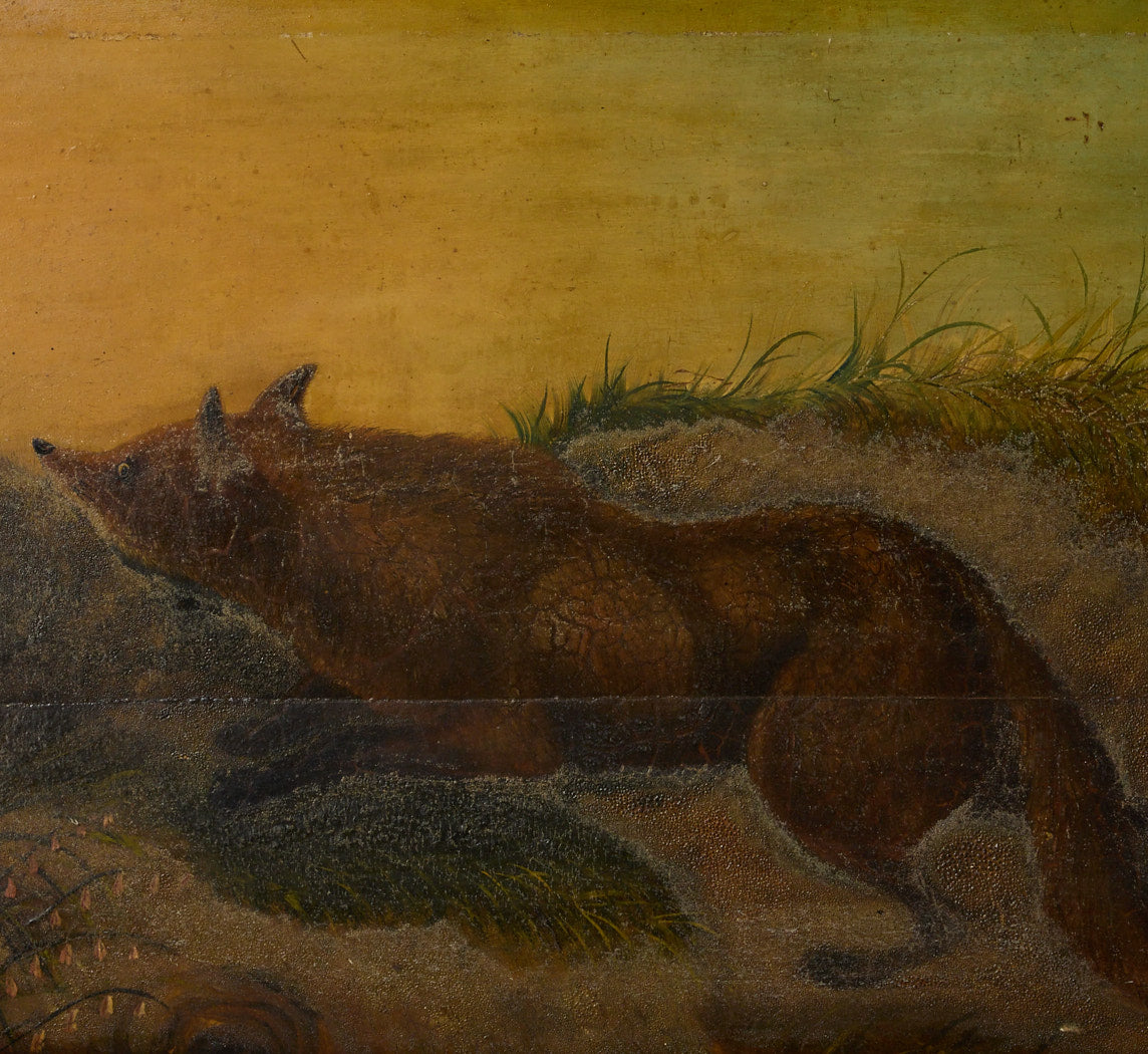 19TH CENTURY AMERICAN SCHOOL RUNNING FOX