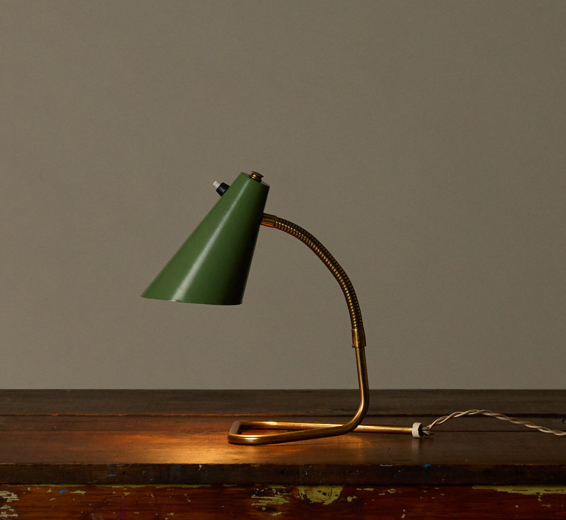 1950S ITALIAN BRASS TABLE LAMP
