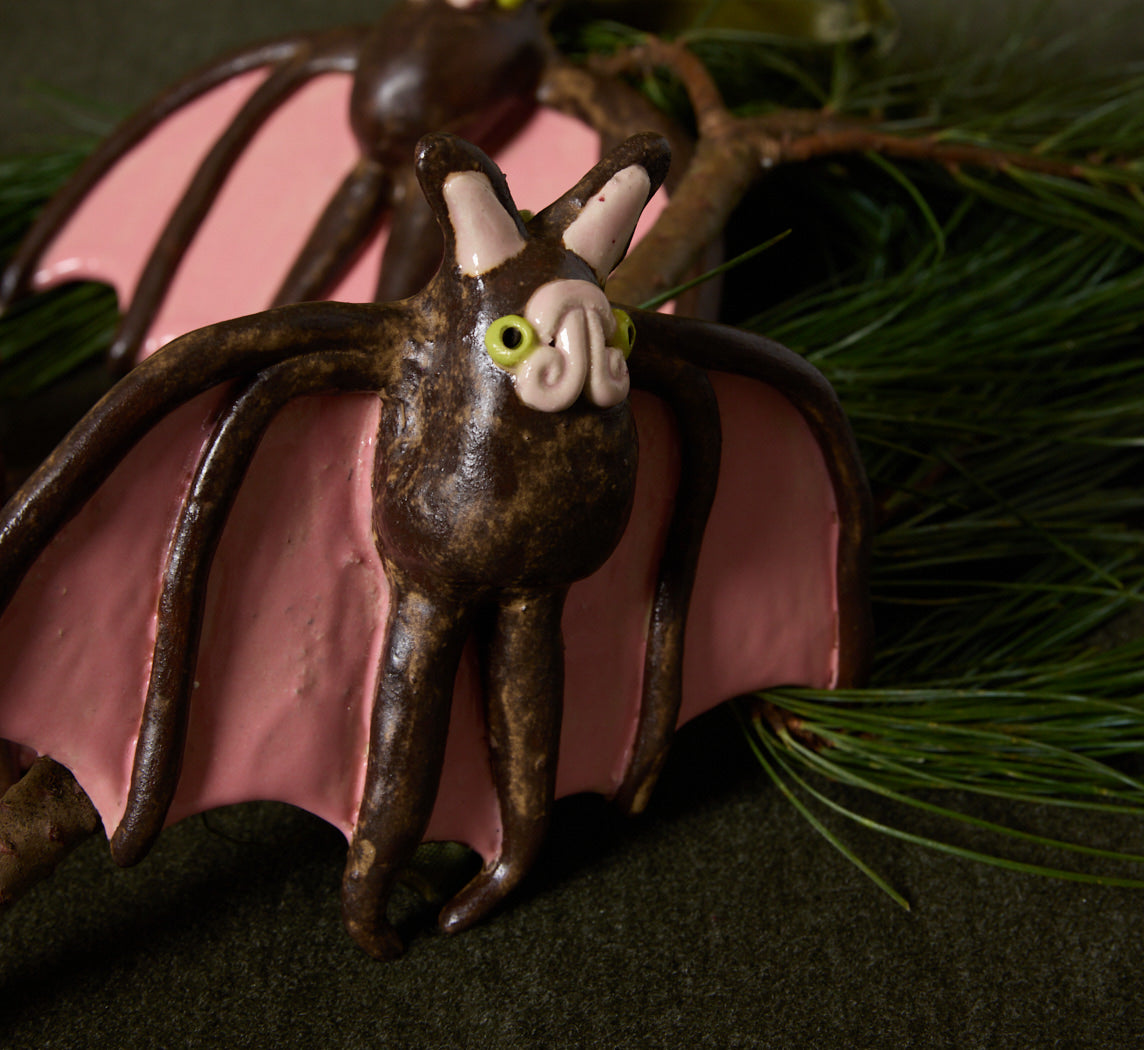 BROWN BAT ORNAMENT BY PEARCE WILLIAMS