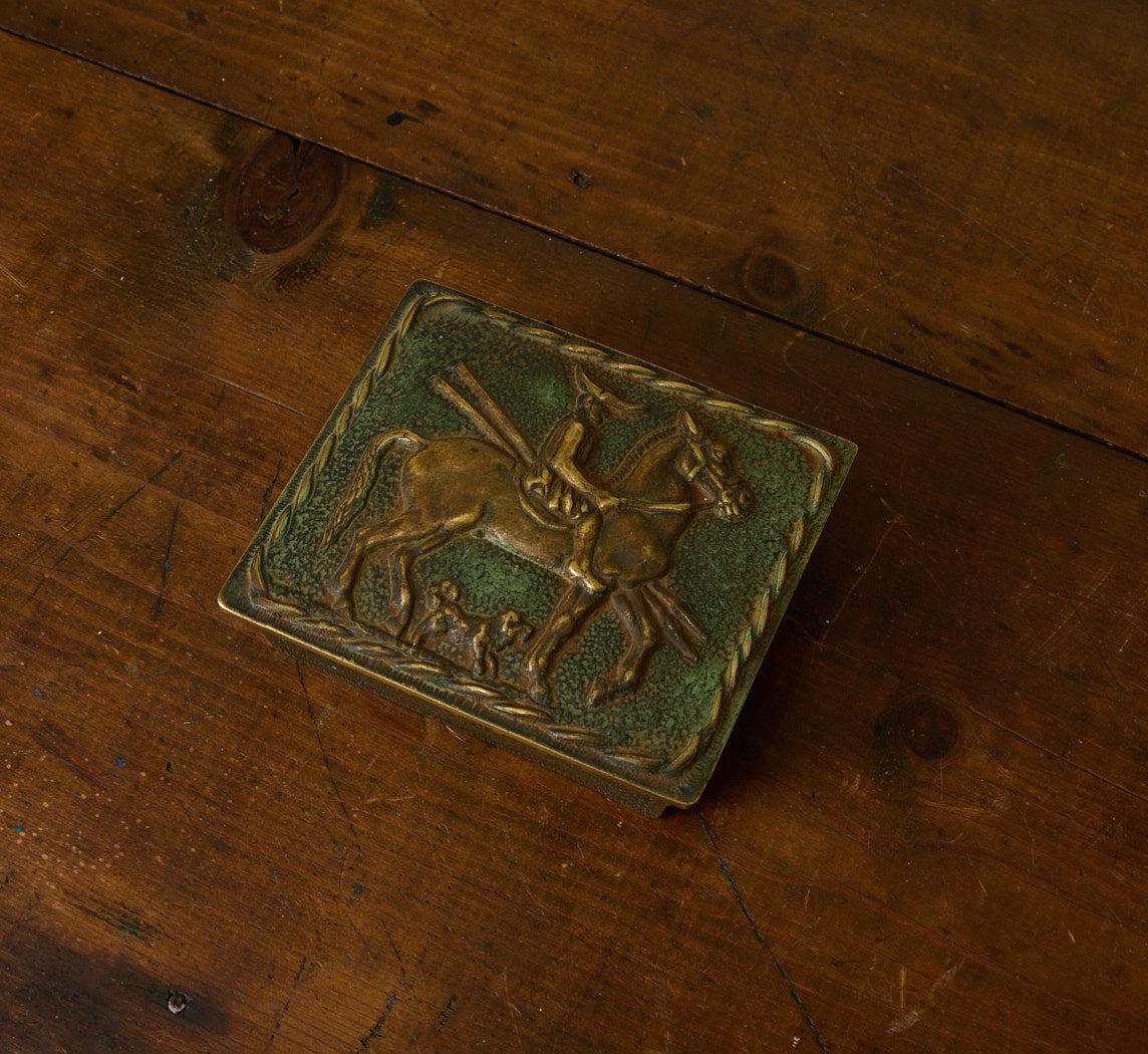 PATINATED BRONZE BOX BY MAX LE VERRIER