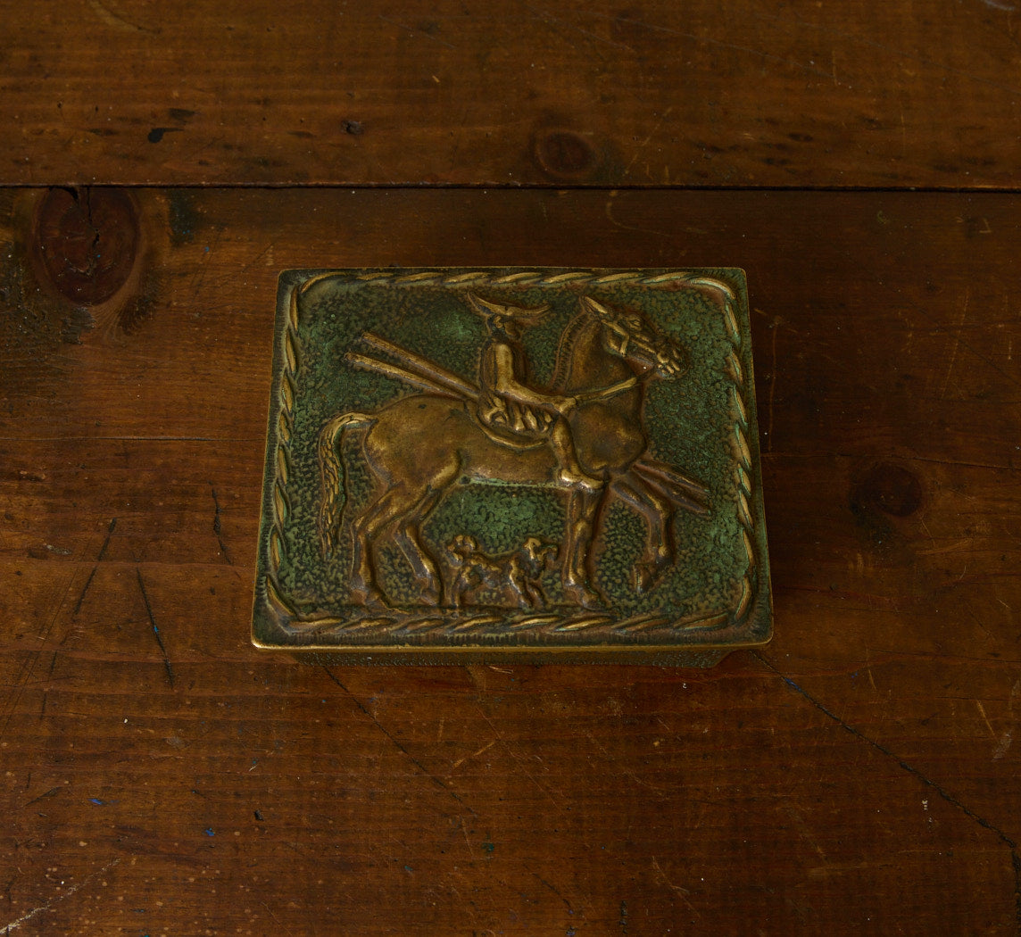 PATINATED BRONZE BOX BY MAX LE VERRIER