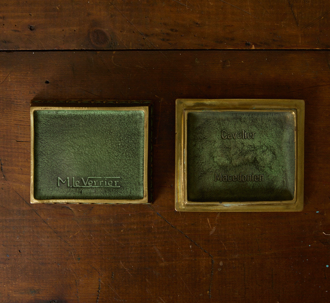 PATINATED BRONZE BOX BY MAX LE VERRIER