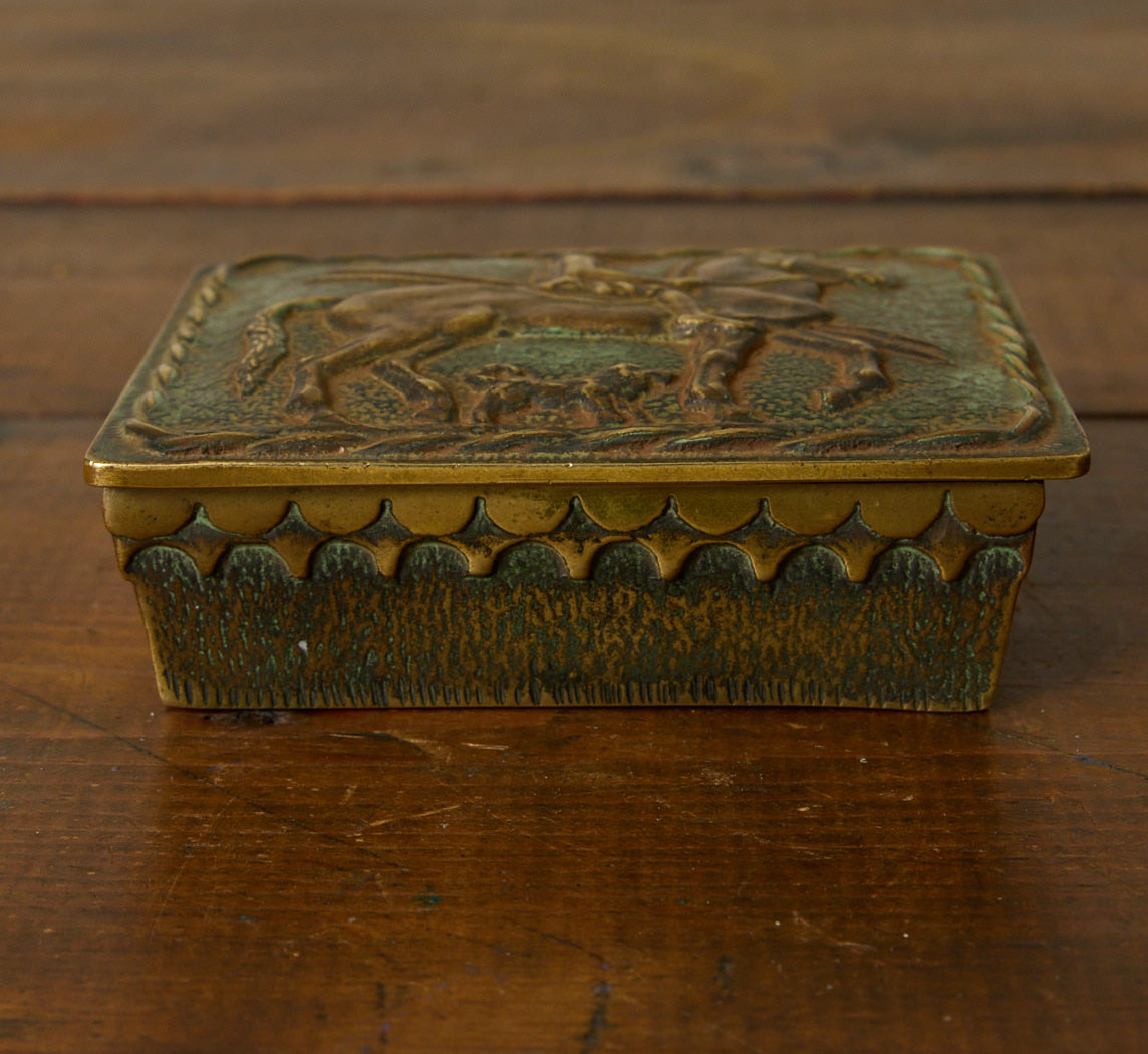 PATINATED BRONZE BOX BY MAX LE VERRIER