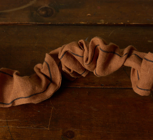 PIERCE & WARD CARAMEL LINEN STRIPE CORD COVER