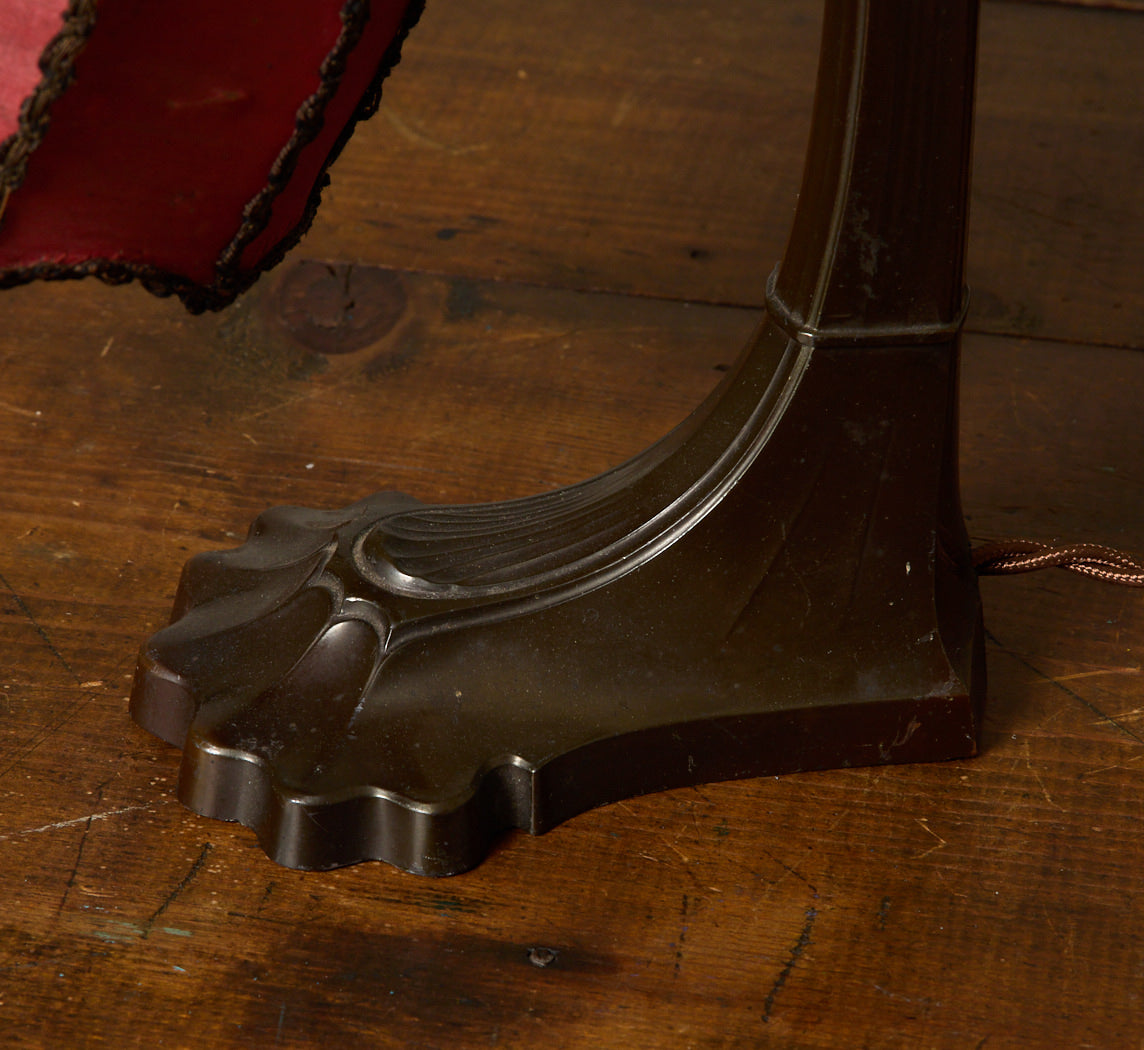 1920S ART NOUVEAU BRONZE TABLE LAMP