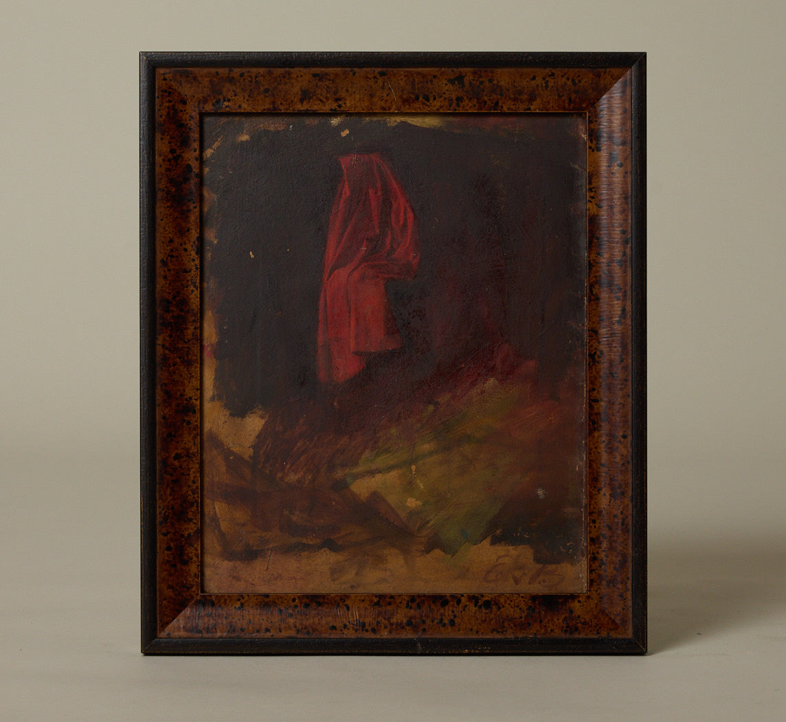 LATE 19TH CENTURY ITALIAN STILL LIFE WITH RED CLOTH