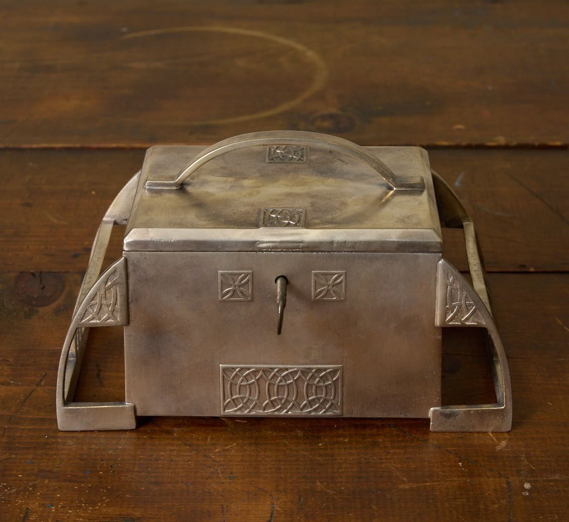 WMF JUGENDSTIL ART NOUVEAU SILVER PLATED LOCKING BOX