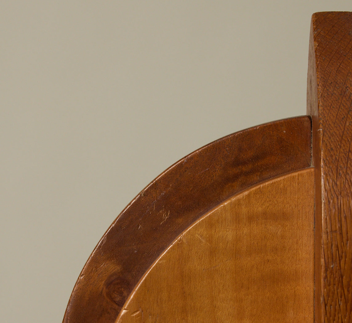 1930S FRENCH ART DECO WOODEN BOOKENDS