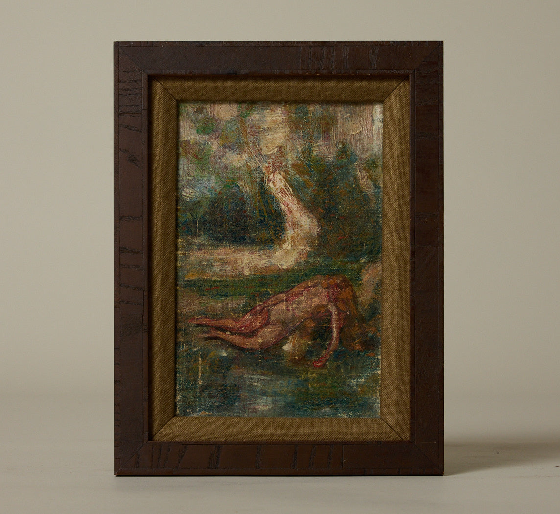 VINTAGE RECLINING NUDE IN THE WILD