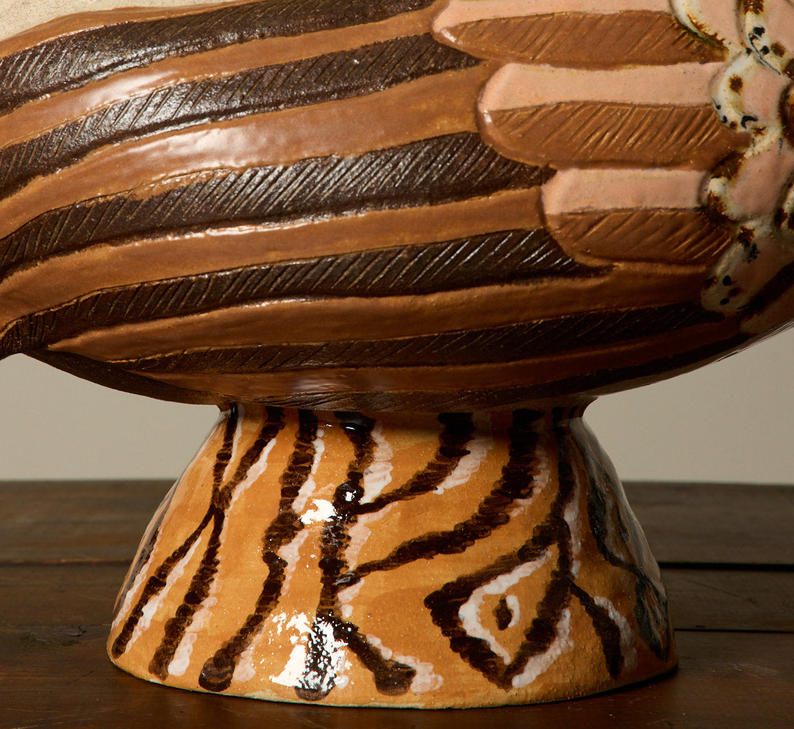 HERON AND SNAKE VESSEL BY PEARCE WILLIAMS