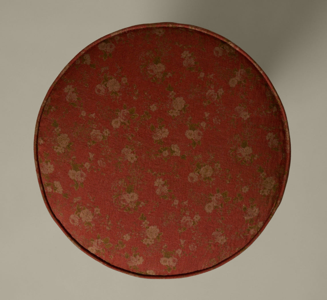 PIERCE & WARD LLOYD SIDE STOOL IN MAPLE AND TUSCAN FLORAL