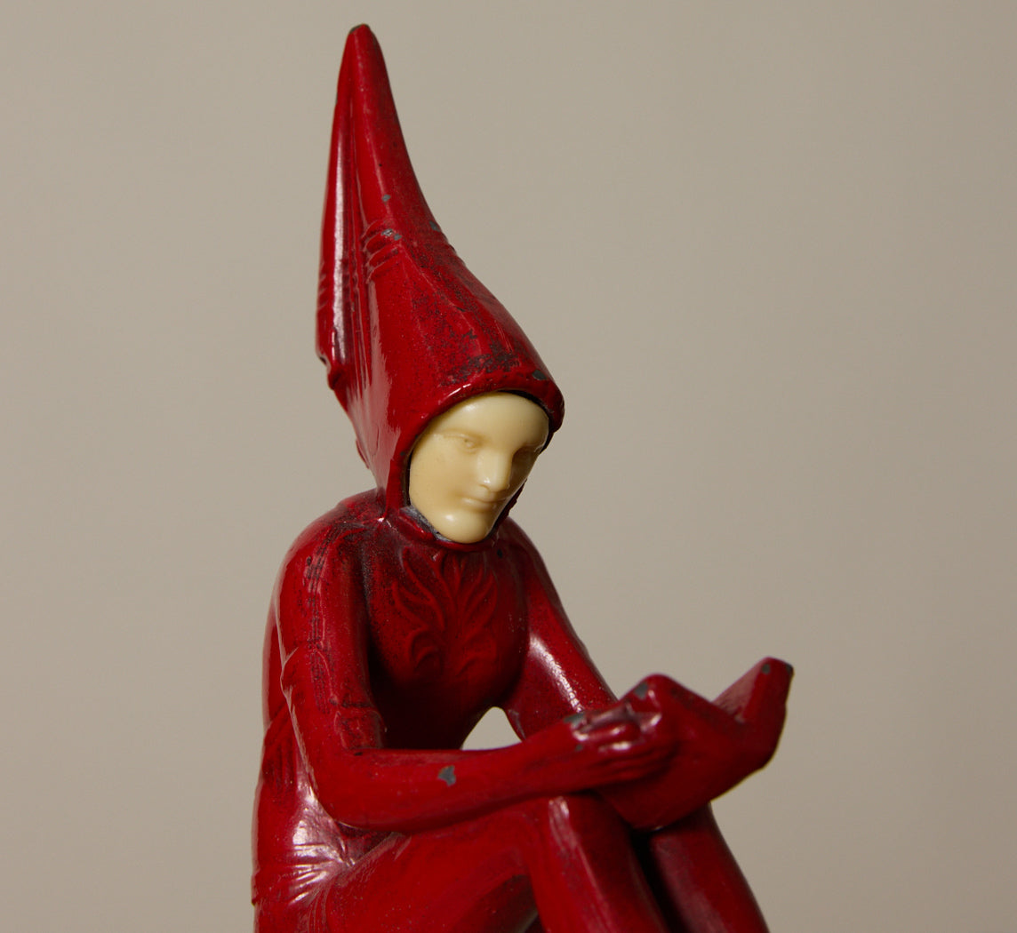 PAIR OF 1930S ART DECO PIXIE BOOKENDS ATTR TO J.B. HIRSCH II