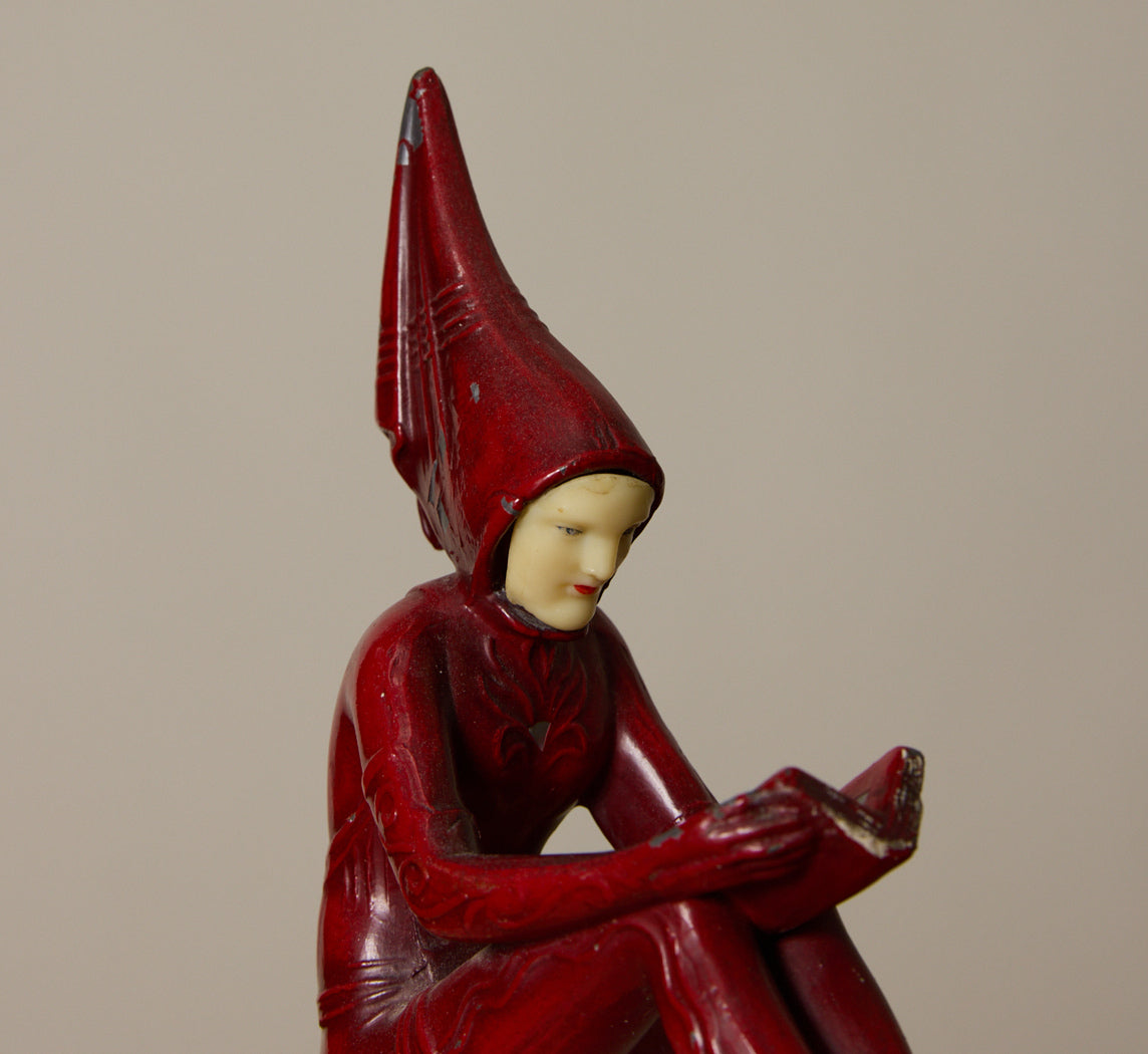PAIR OF 1930S ART DECO PIXIE BOOKENDS ATTR TO J.B. HIRSCH II