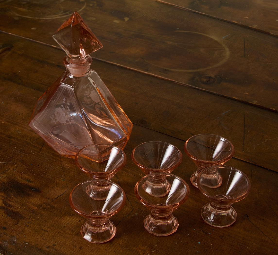 1930S GERMAN ART DECO DECANTER SET