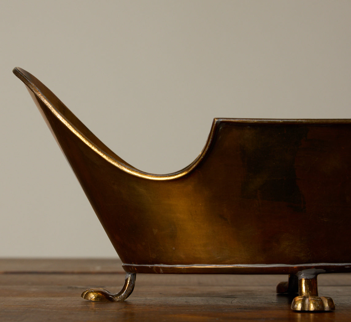 BRASS CLAW FOOTED BOWL