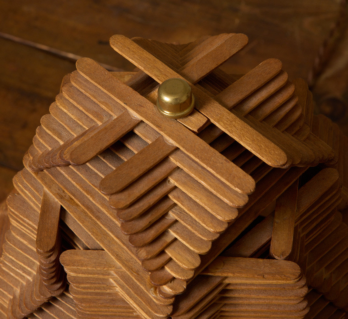 VINTAGE TRAMP ART POPSICLE LAMP