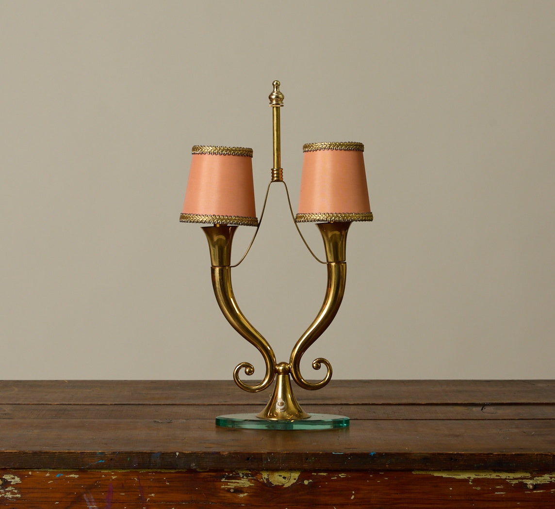 1950S ITALIAN MODERNIST TABLE LAMP IN THE STYLE OF EMILIO LANCIA