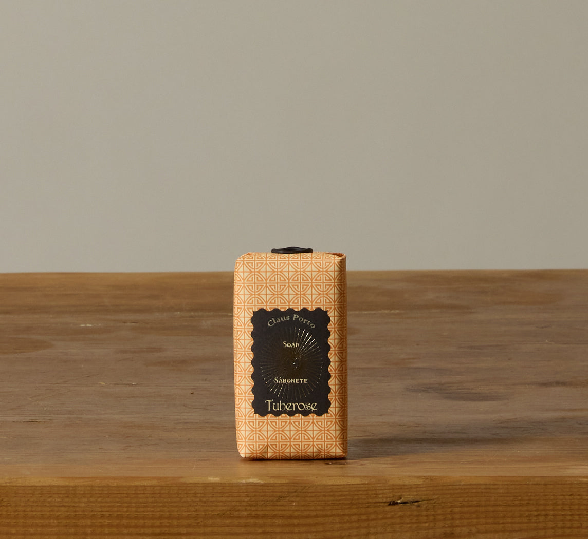 TUBEROSE SOAP BAR IN BLACK SUNBURST BY CLAUS PORTO