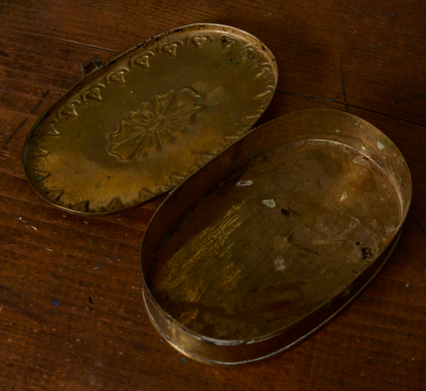 ANTIQUE BRASS BOX III