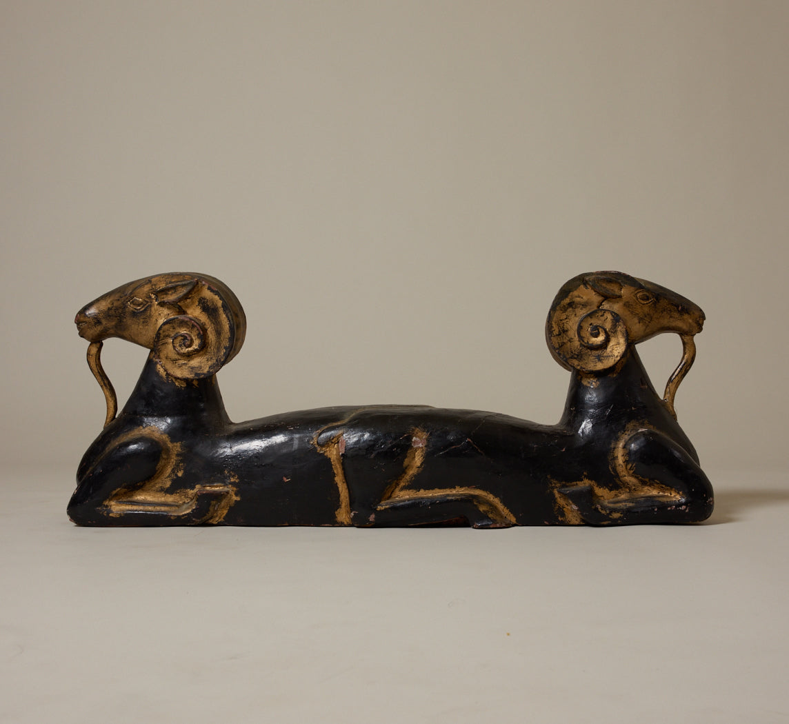 EARLY 20TH CENTURY TWO-HEADED RAM – Pierce & Ward