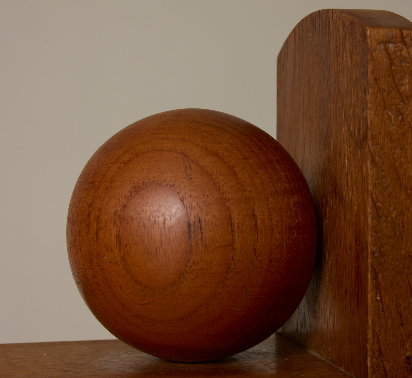 DUTCH ART DECO WOOD BOOKENDS