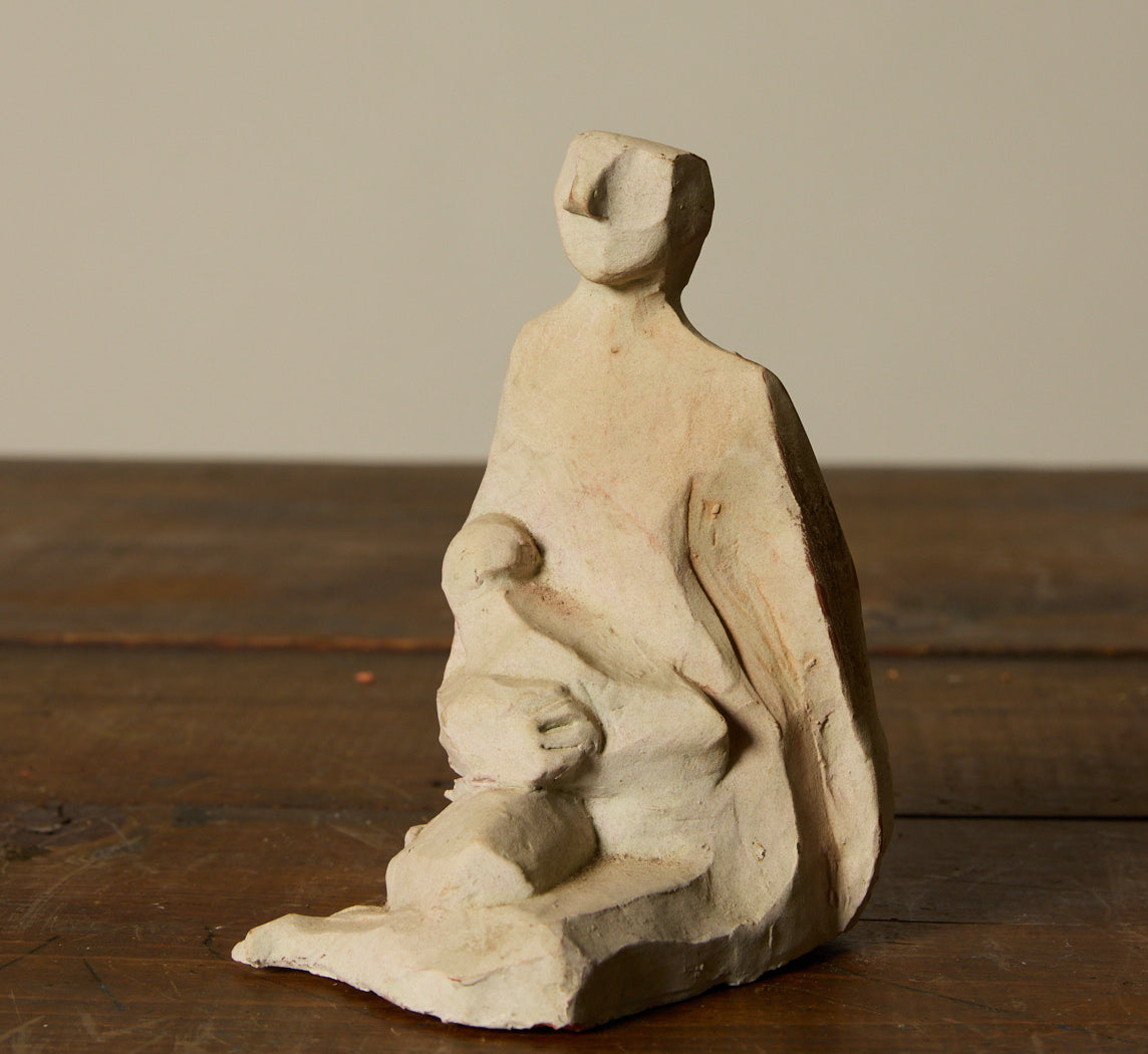 VINTAGE FOLK ART MATERNAL FIGURINE