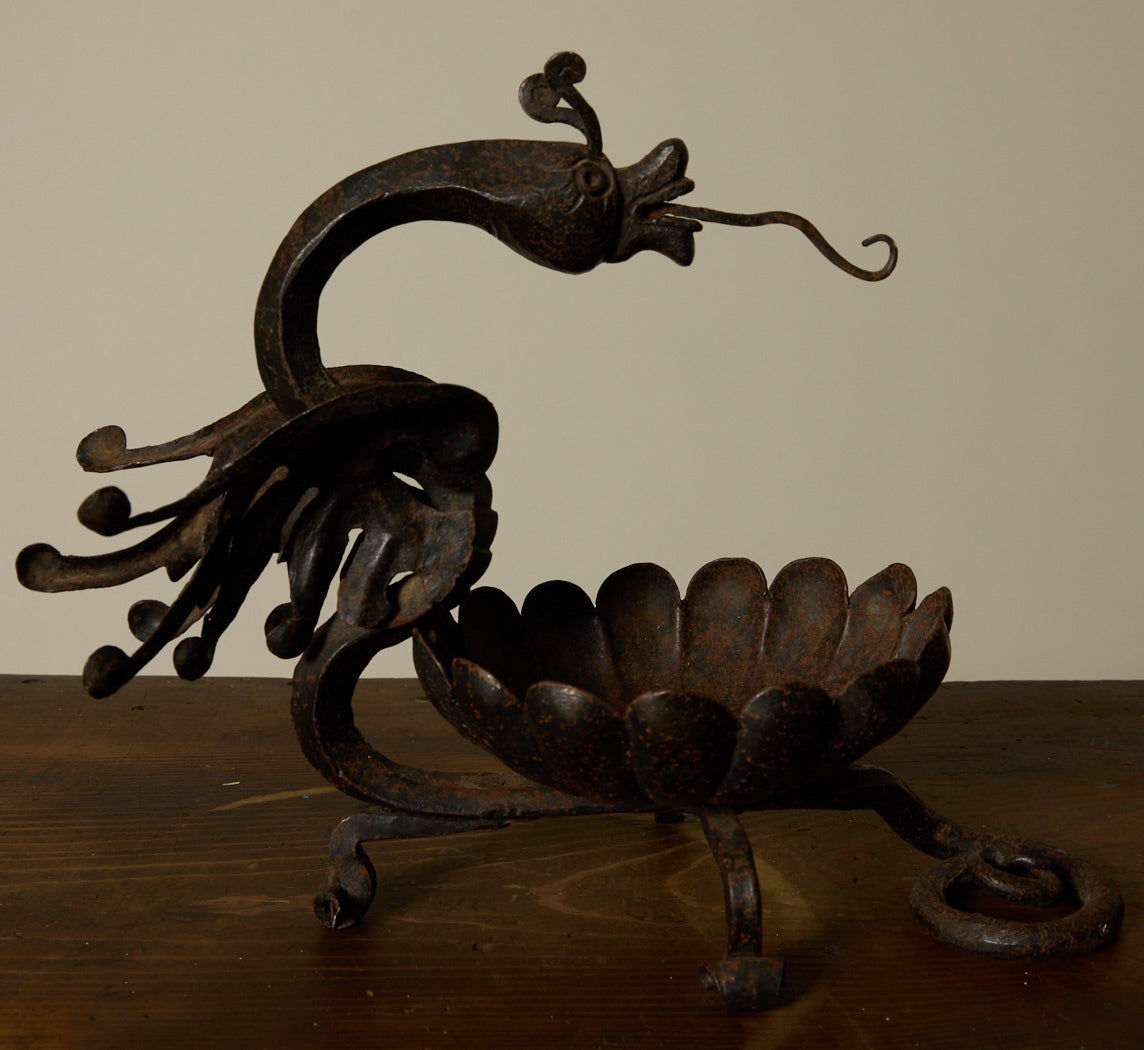 WROUGHT IRON DRAGON VIDE POCHE CIRCA 1850