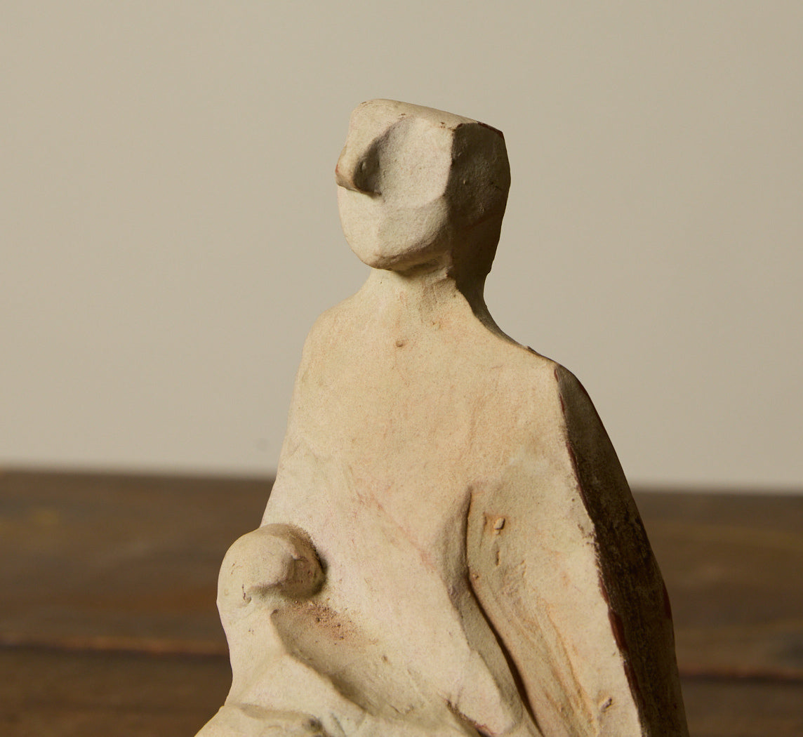 VINTAGE FOLK ART MATERNAL FIGURINE