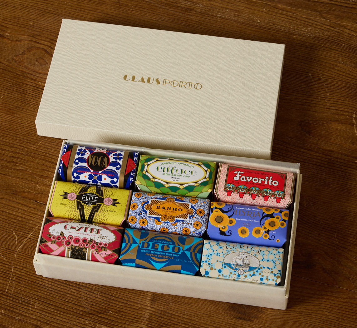 DECO COLLECTION GIFT BOX BY CLAUS PORTO - 9 MINI SOAPS – Pierce & Ward