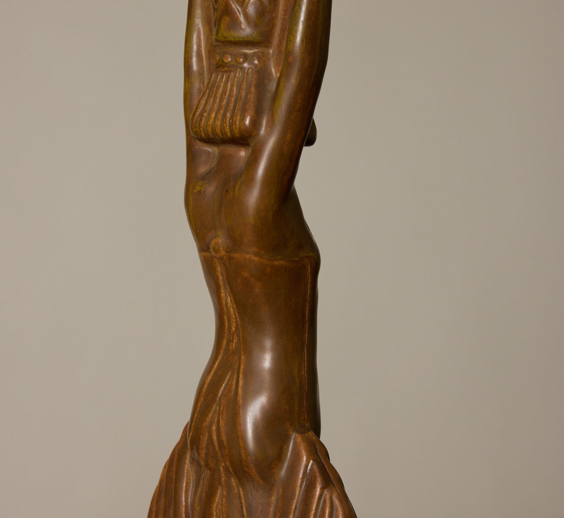 PAIR OF ROOKWOOD POTTERY CANDLESTICKS