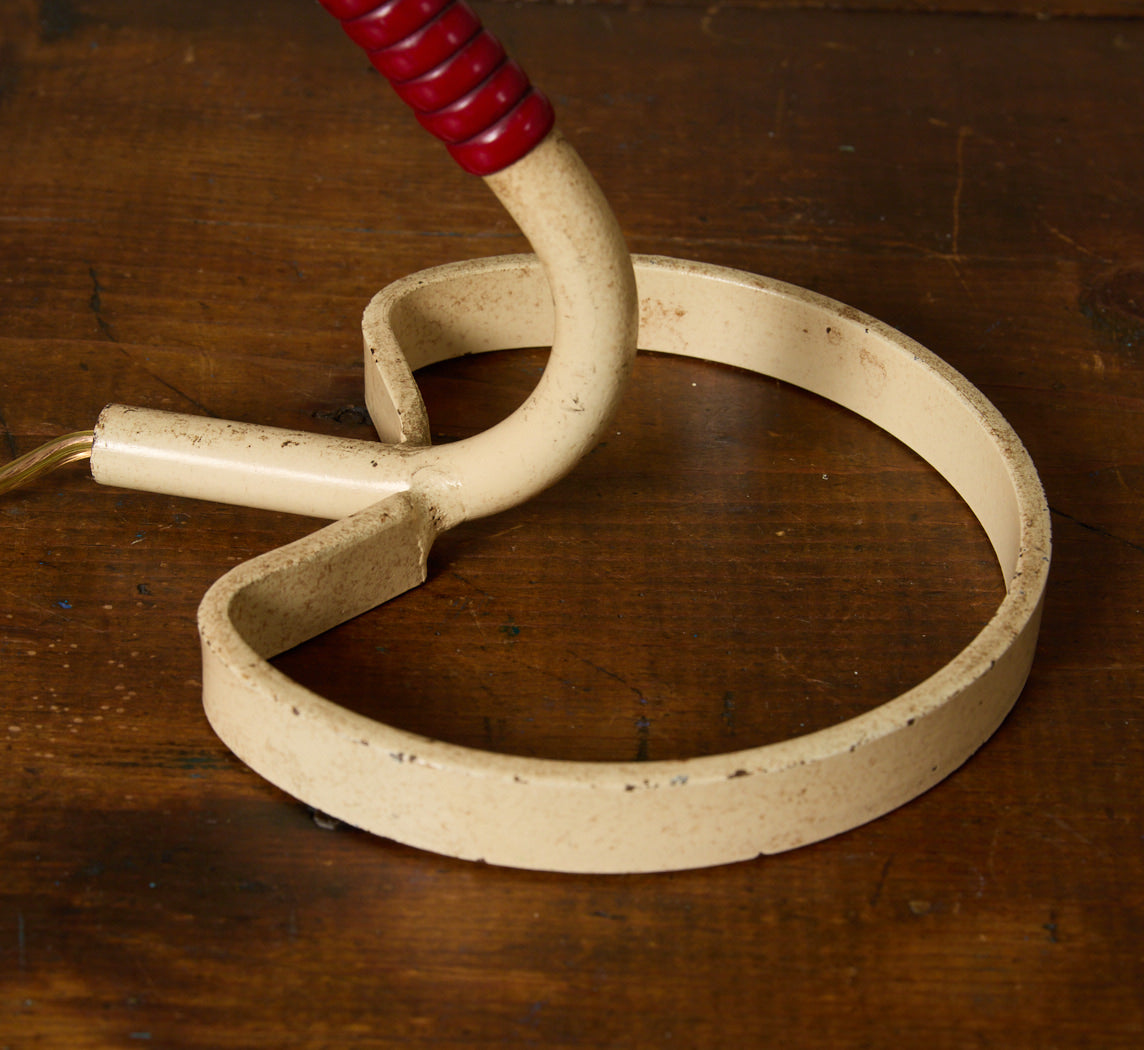 1950S ITALIAN COCOTTE METAL TABLE LAMP