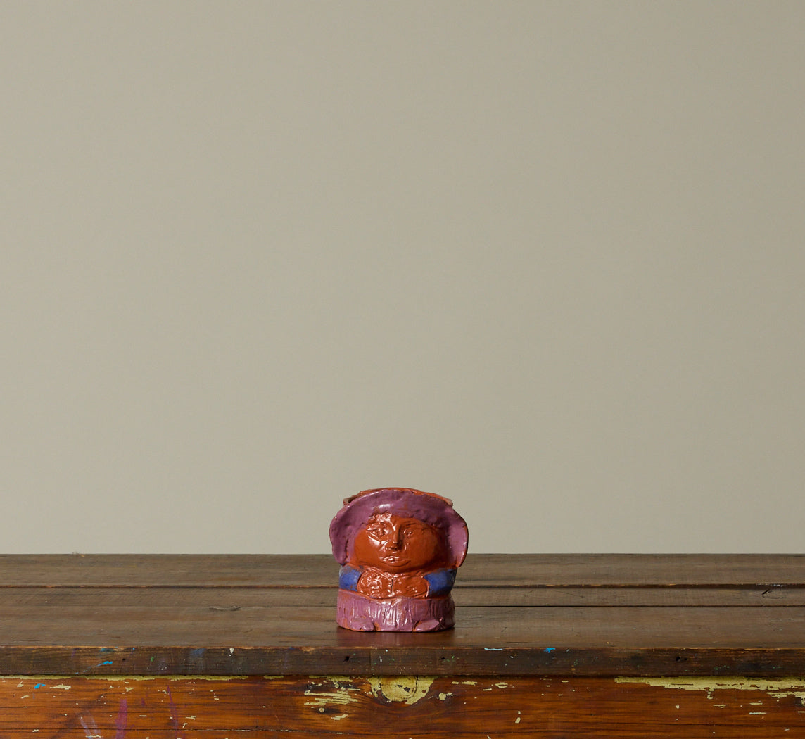 POSTMODERN STUDIO POTTERY LITTLE LADY MUG