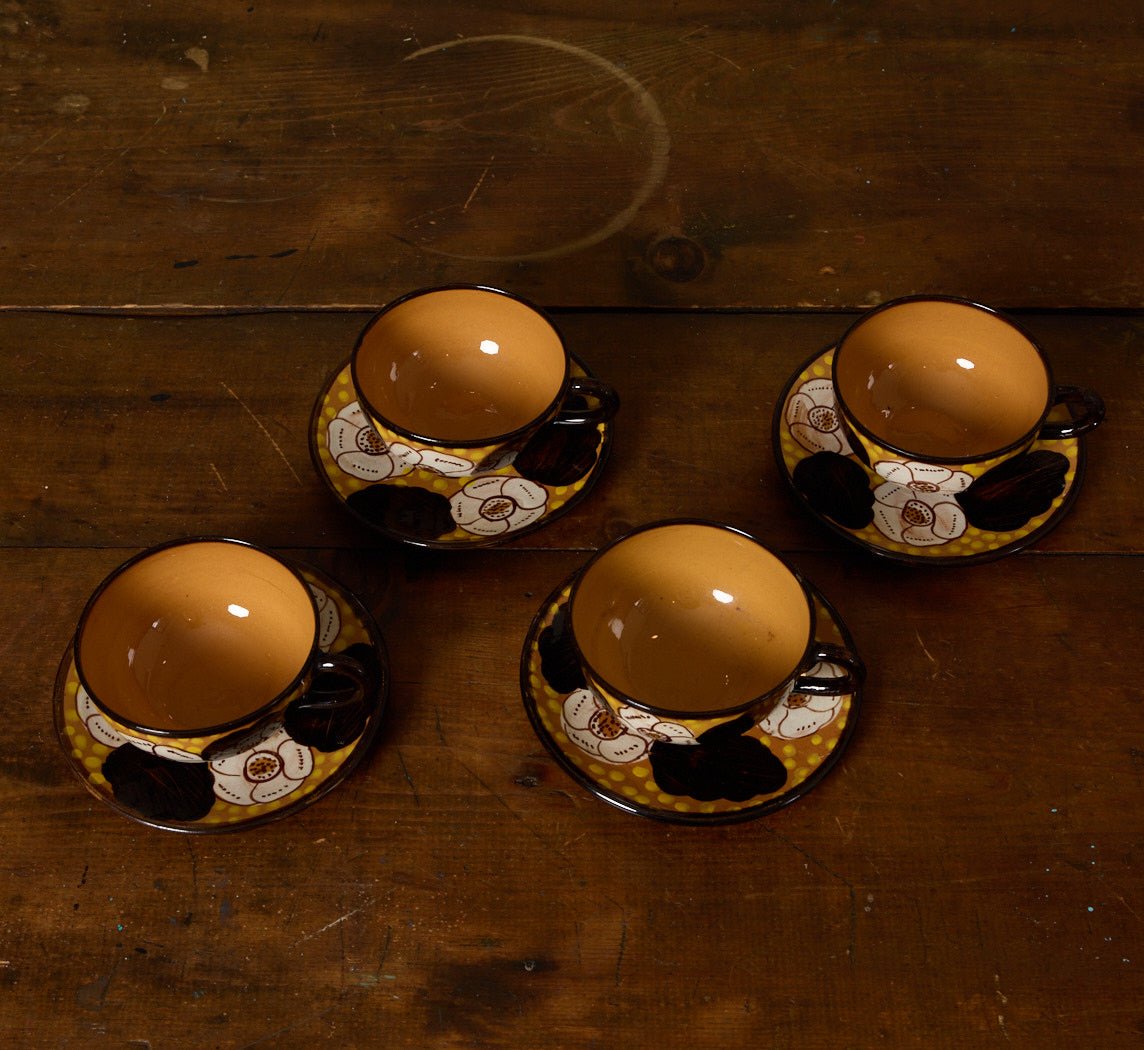 VINTAGE ITALIAN MAJOLICA PORCELAIN SERVICE SET