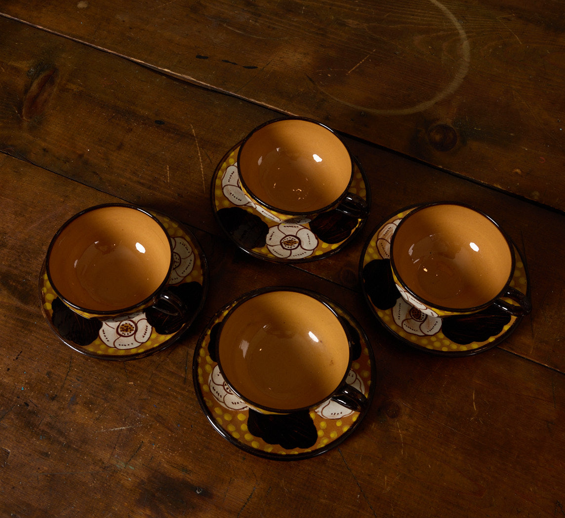 VINTAGE ITALIAN MAJOLICA PORCELAIN SERVICE SET