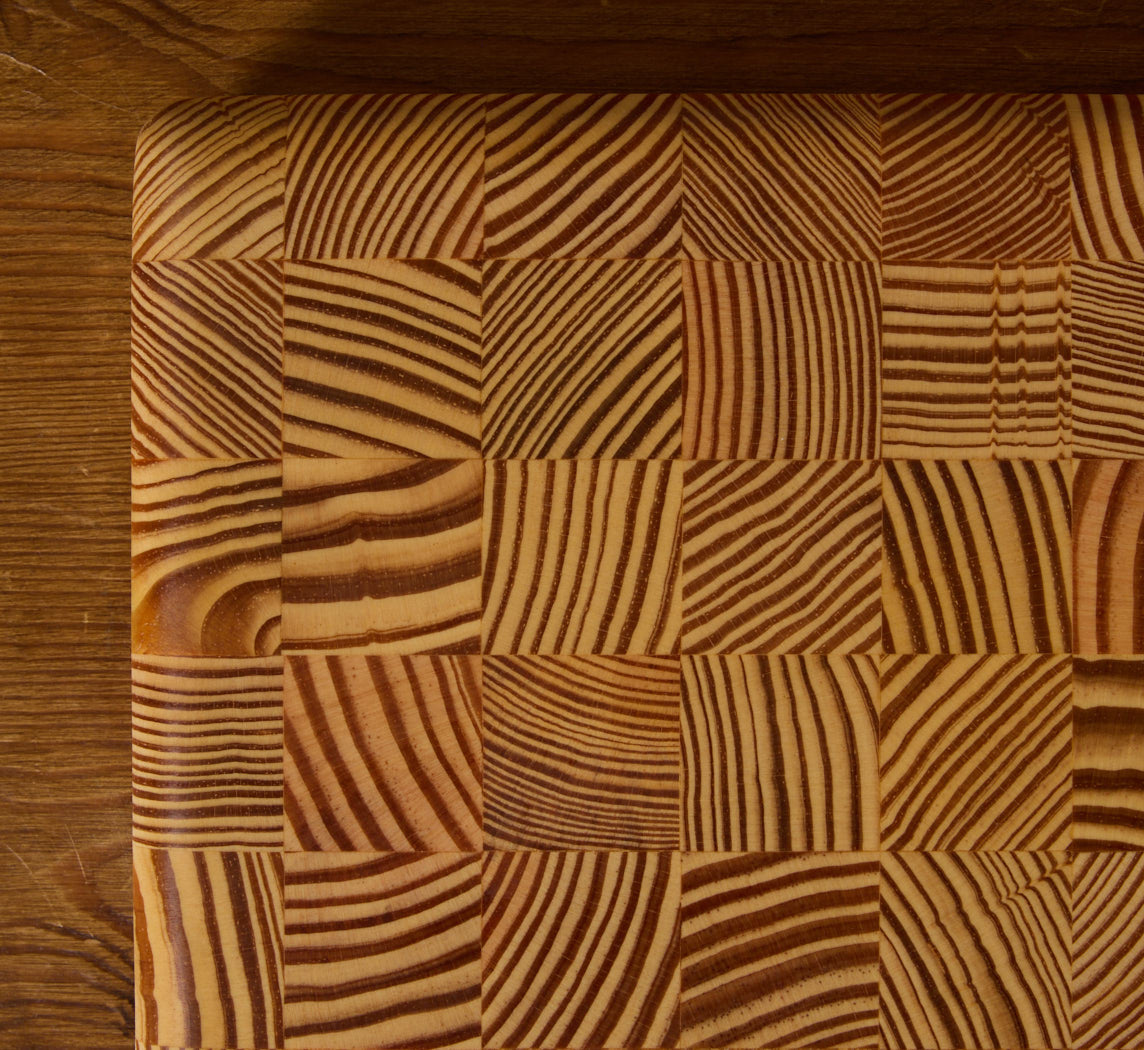 MEDIUM END GRAIN CUTTING BOARD IN YELLOW PINE BY UNTITLED_CO