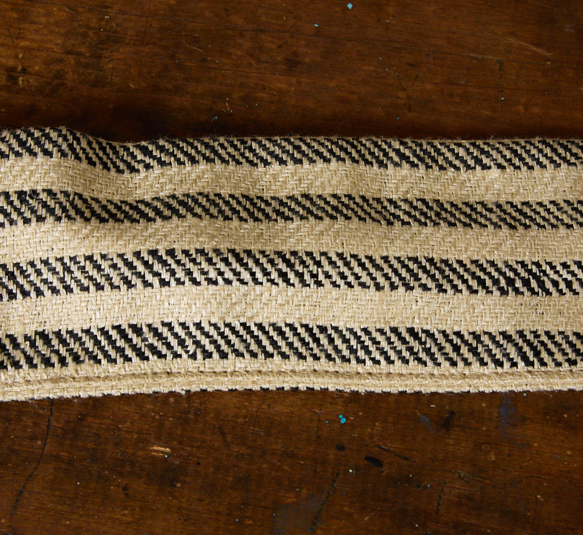 PIERCE & WARD TUXEDO STRIPE CORD COVER IN RAW SILK