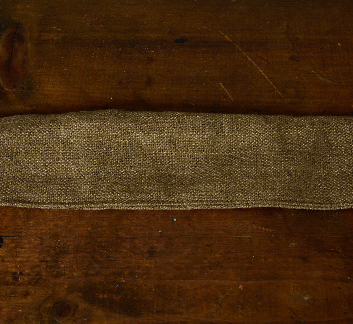 PIERCE & WARD STONE OLIVE CORD COVER IN RAW SILK