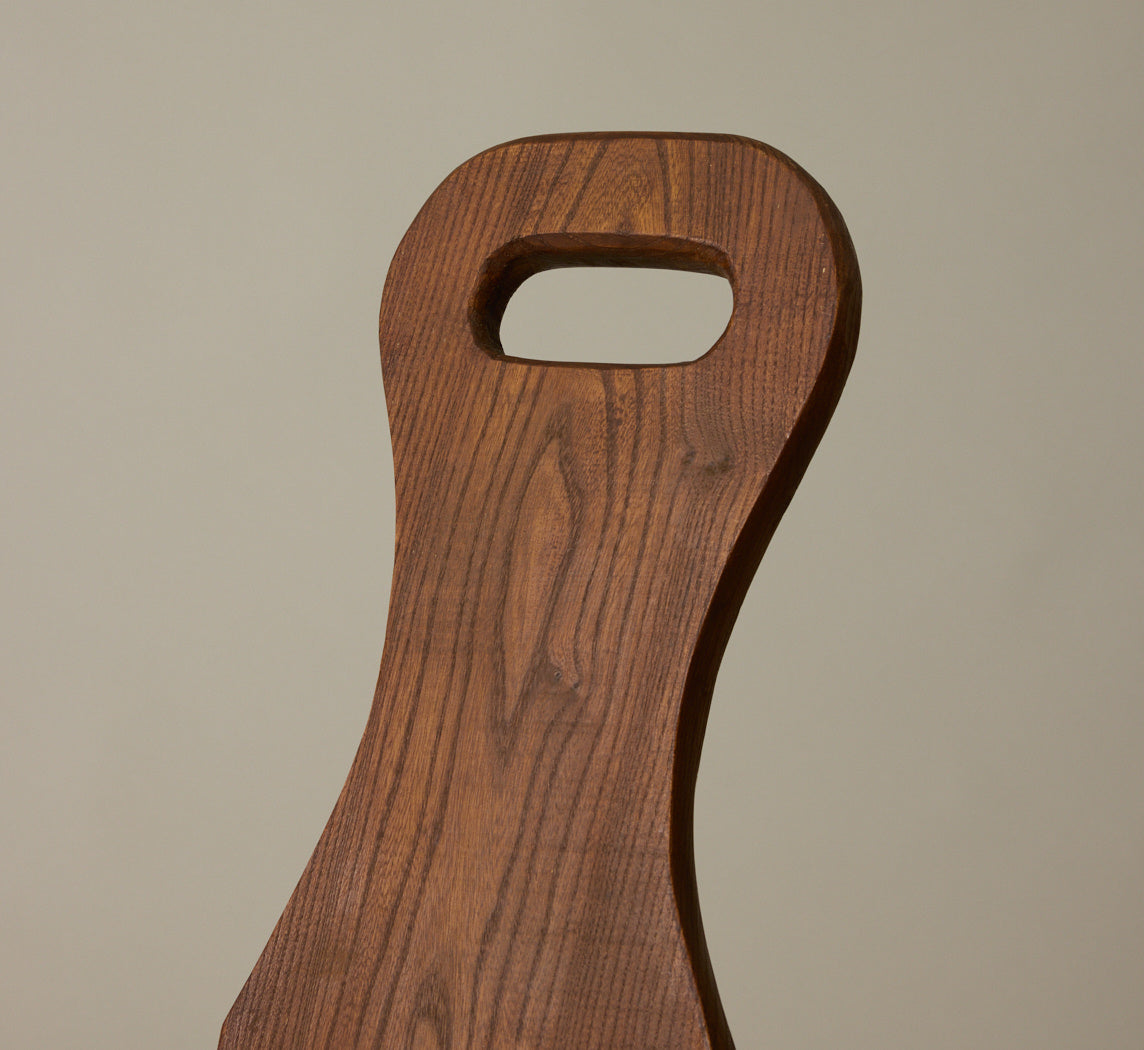 1960S MID CENTURY OAK BRUTALIST CHAIR